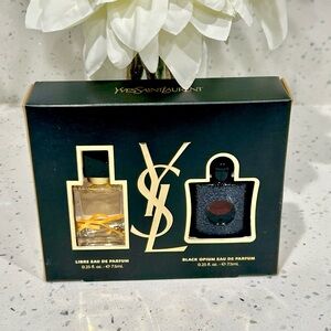 YSL BLACK OPIUM & LIBRE EAU DE PARFUM MINI SET-2X 0.25oz/Travel Size